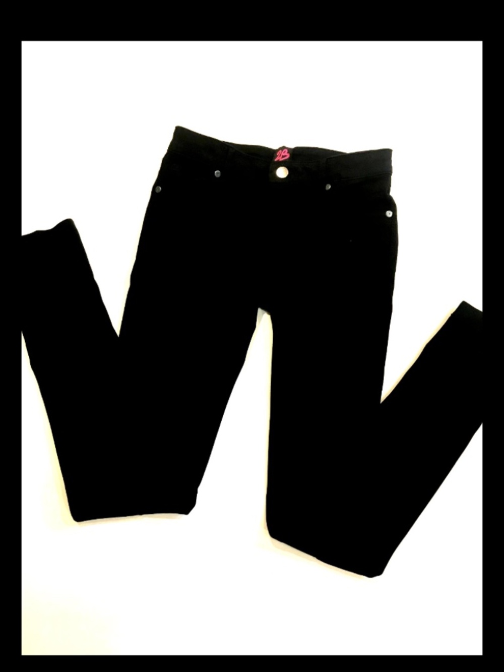 NWT Bebe 2b black skinny straight leg pants